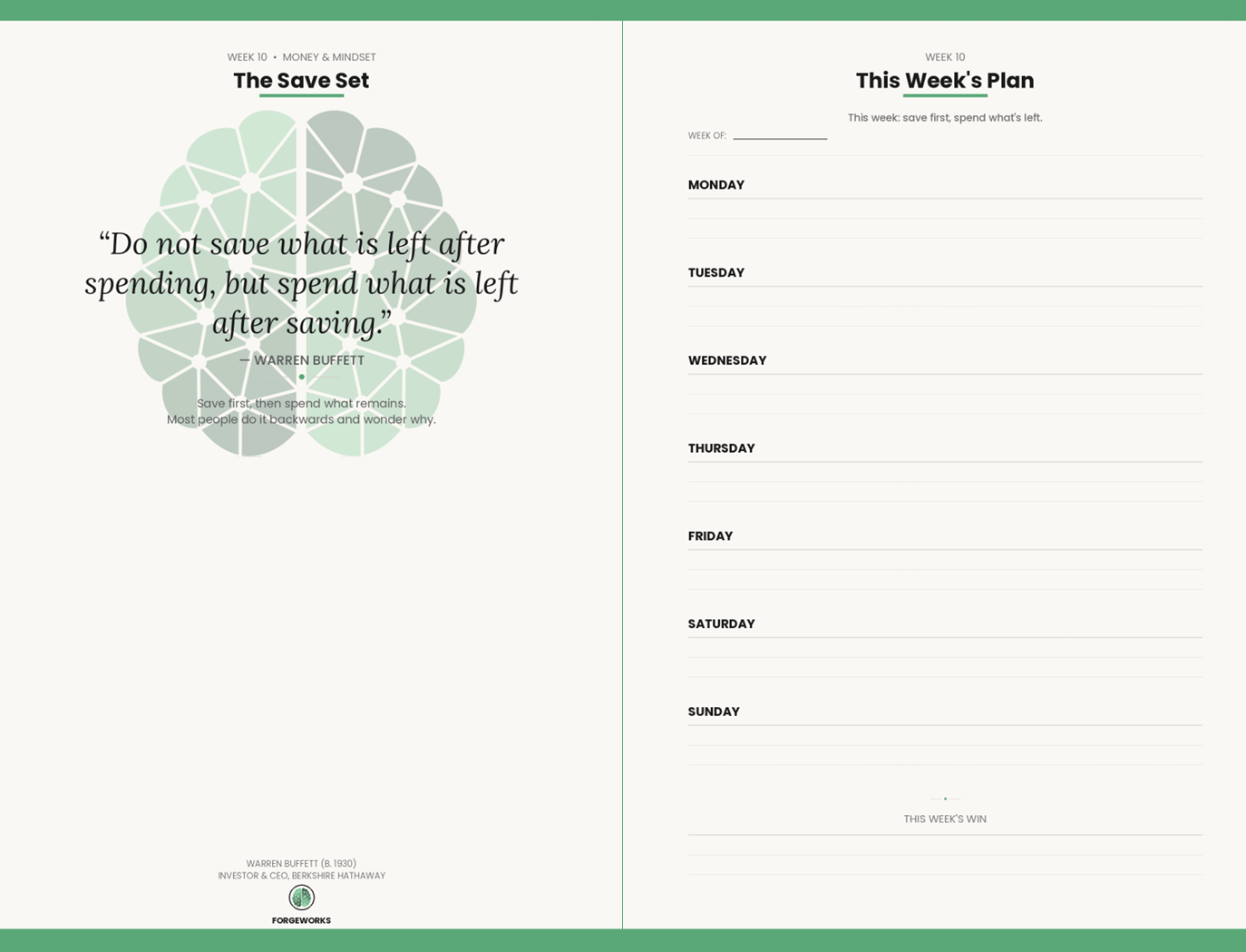 Forgeworks  Planner - Financeworks Edition